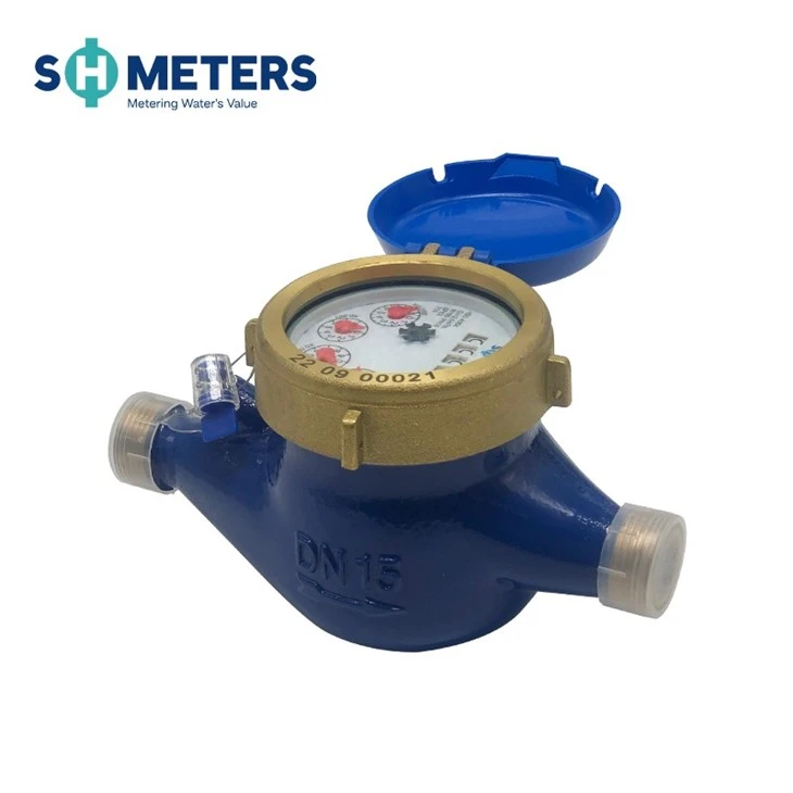 Multi Jet Water Meter Brass Body R160 For Residential suppliers Multi Jet Water Meter Brass Body R160 For Residential suppliers